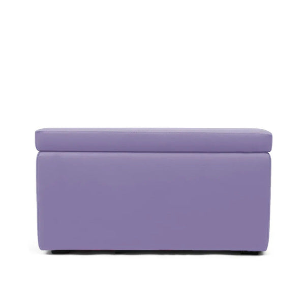 PANDORA 84 ECO SWING, Panca Pouf Contenitore Rettangolare in Ecopelle con Ruote 84x42 h42