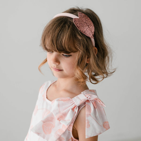GLITTER HEART HEADBAND