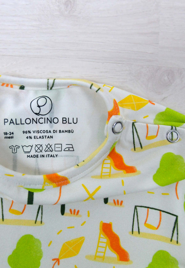 Pigiama due pezzi in bambù - Parchetto - Palloncino blu