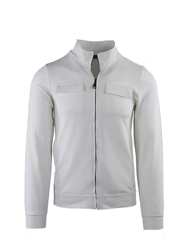 FULL ZIP SWEAT JACKET WITH CHEST POCKETS