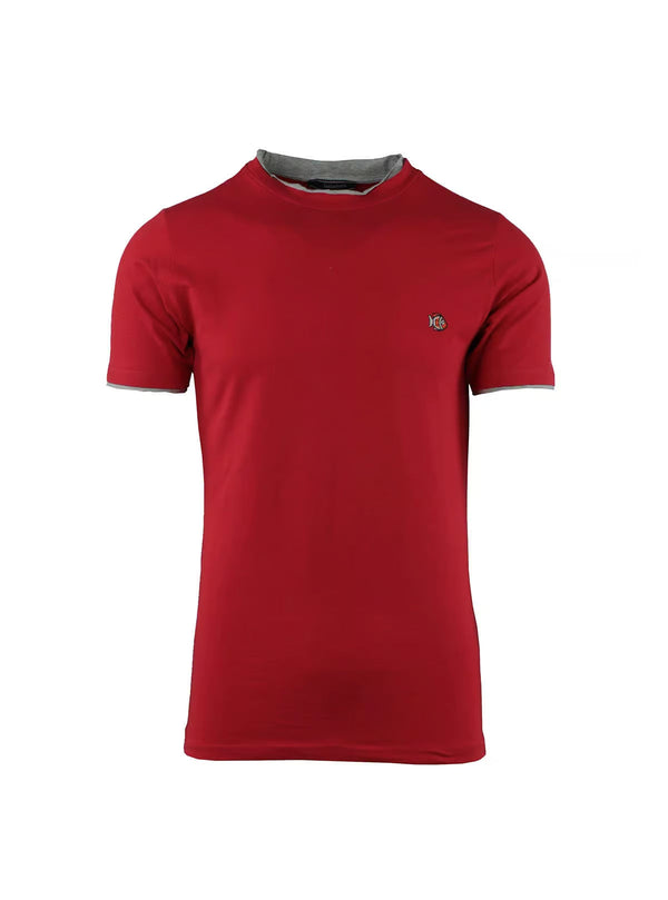T-SHIRT WITH CONTRAST DETAILS