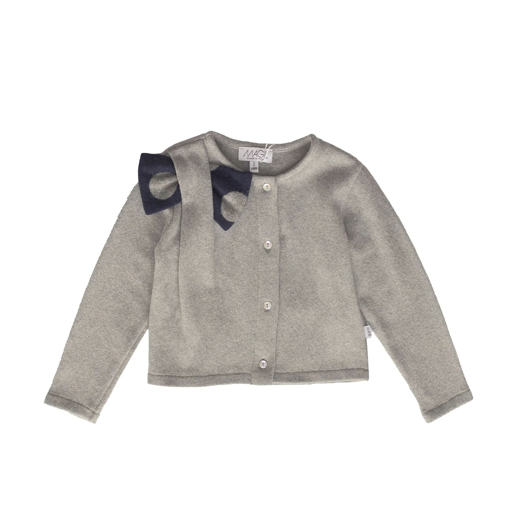 CARDIGAN CON FIOCCO FANTASIA POIS