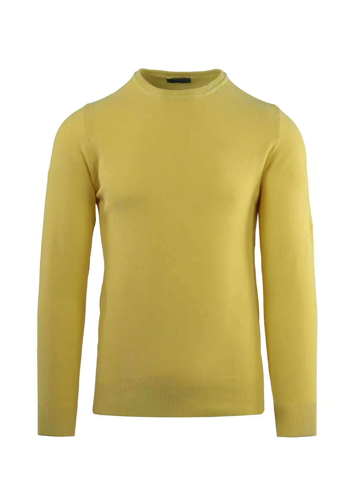 CREW NECK LONG SLEEVE RICE GRAIN STITCH