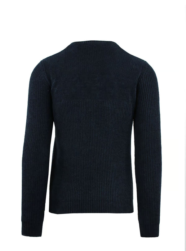 RIBBED CHENILLE CREW NECK