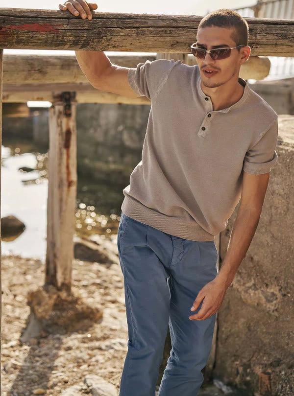 PRINCE OF WALES FABRIC TROUSERS