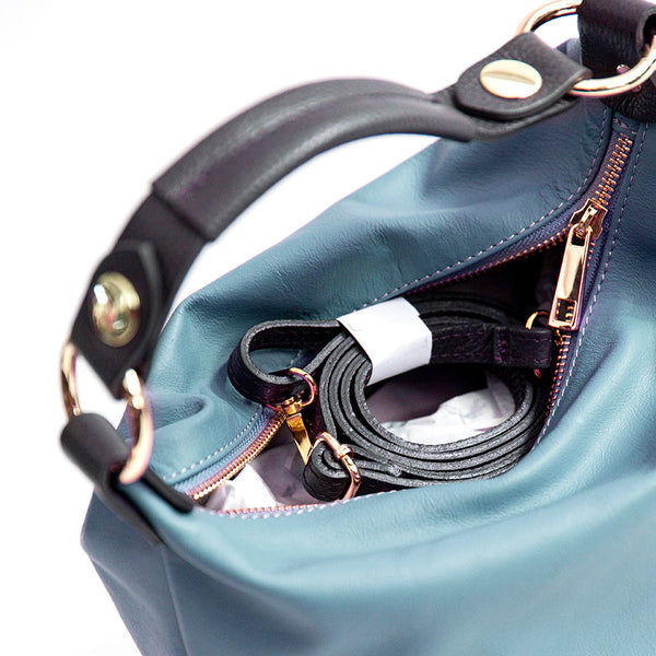 DEMY SMALL - Sugar paper nappa leather bag