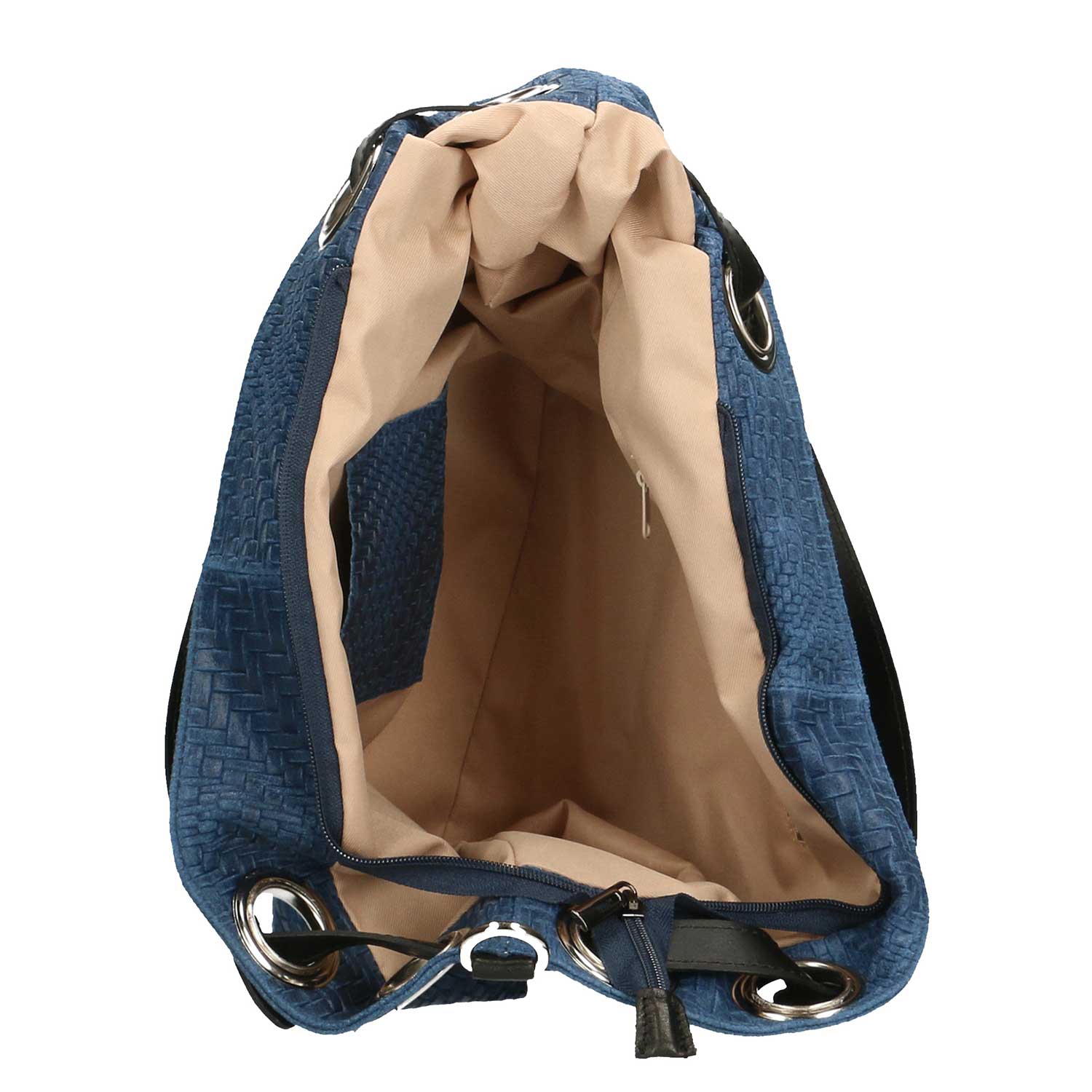 Borsa a Mano da Donna Stampa Intrecciata in Pelle – 38x28x10 Cm - 80059