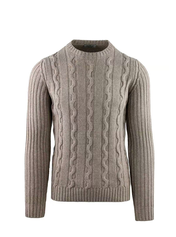 CREW NECK WITH RELIEF BRAID WORKMANSHIP