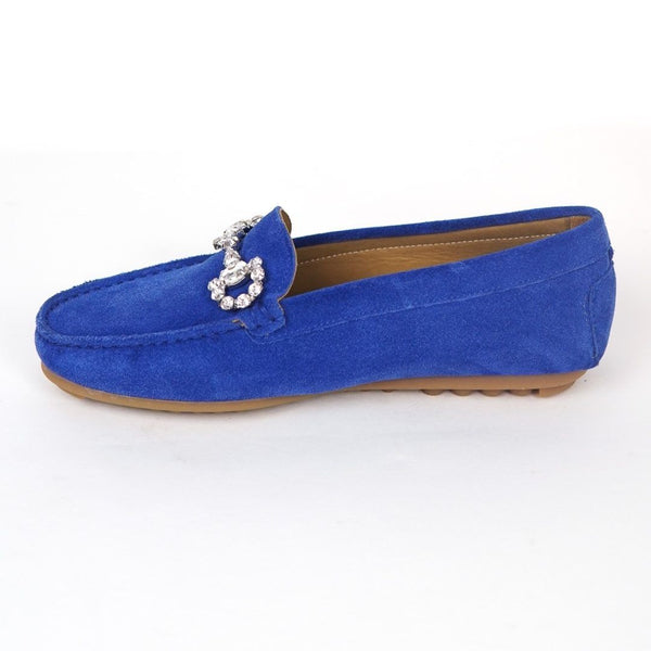 MastroDomenico Women's Handmade Moccasins - Lazurite