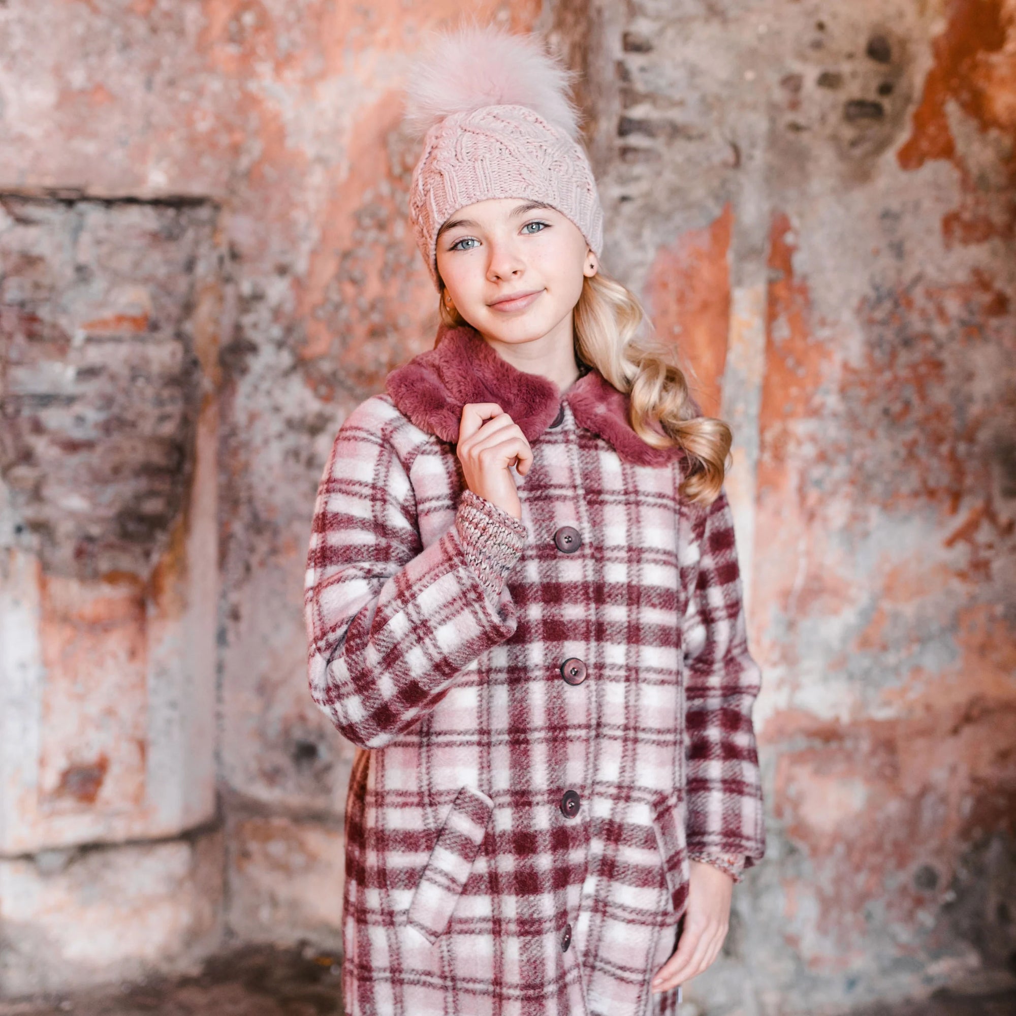 CAPPELLO IN MAGLIA MAXI POMPON