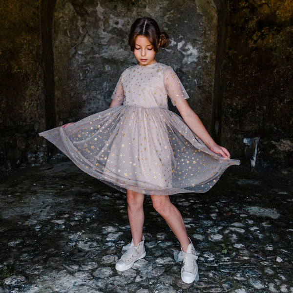 DOPPIO ABITO TULLE CON STELLINE