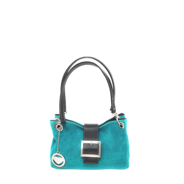 Women's Hand Clutch in 100% Suede Leather - 27x18x12 cm - 10027 