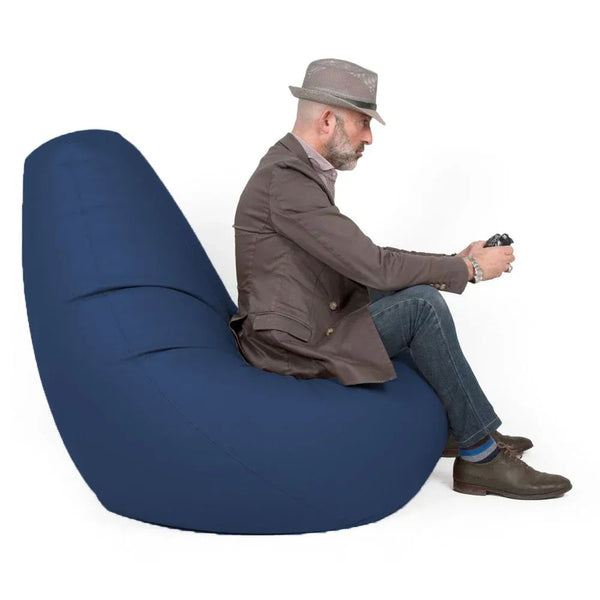 SESSANTOTTO 68 ECO, Bean Bag Chair in Eco-Leather L Removable Cover