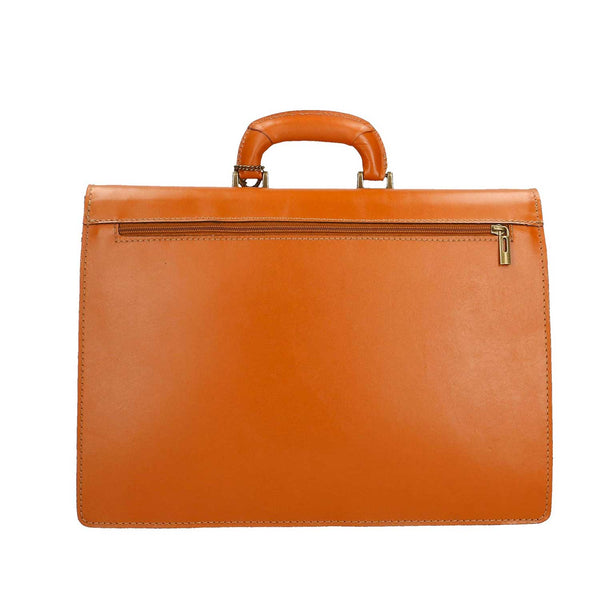 Men's Leather Briefcase Document Bag - 39x30x18 cm - 7001 