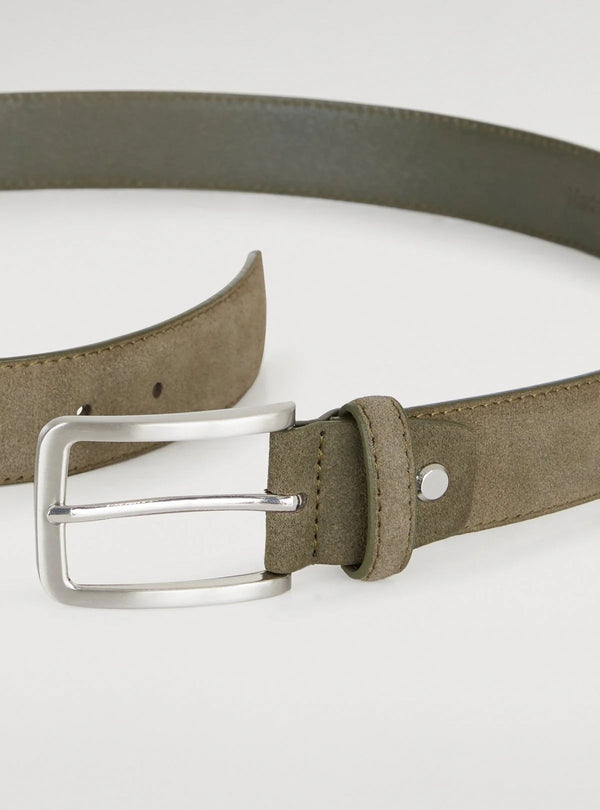Suede belt