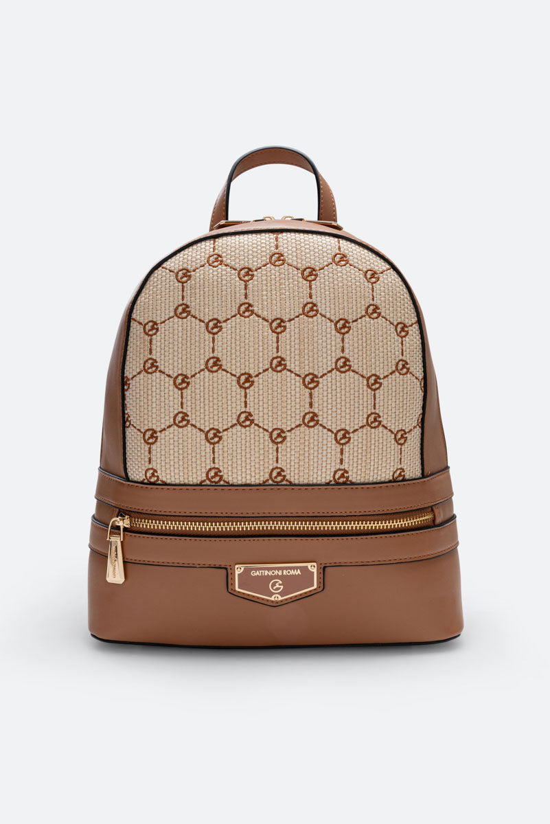 Zaino Ada Straw Tan