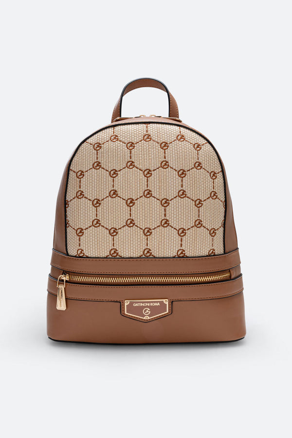 Zaino Ada Straw Tan