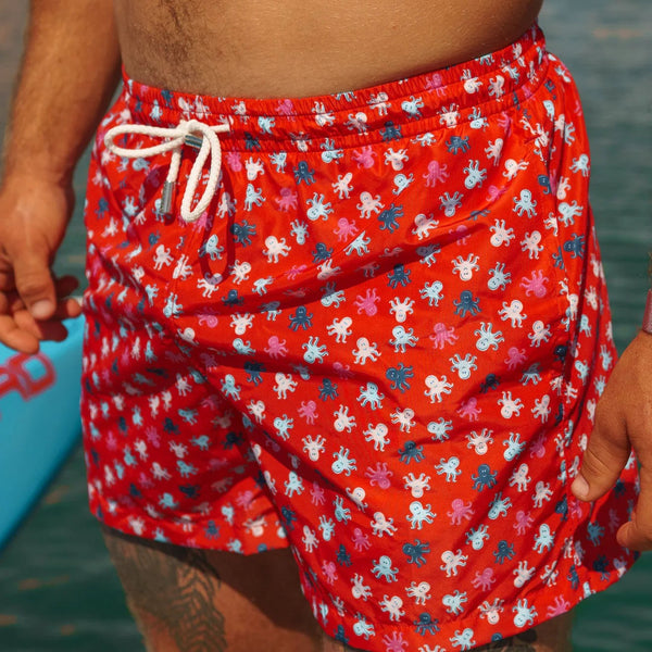 Swimwear - Red Octopus