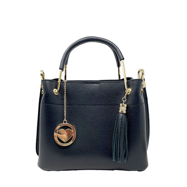 Medium Handbag for Women in Dollar Leather Metal Handles - Modena k067. (Copy)