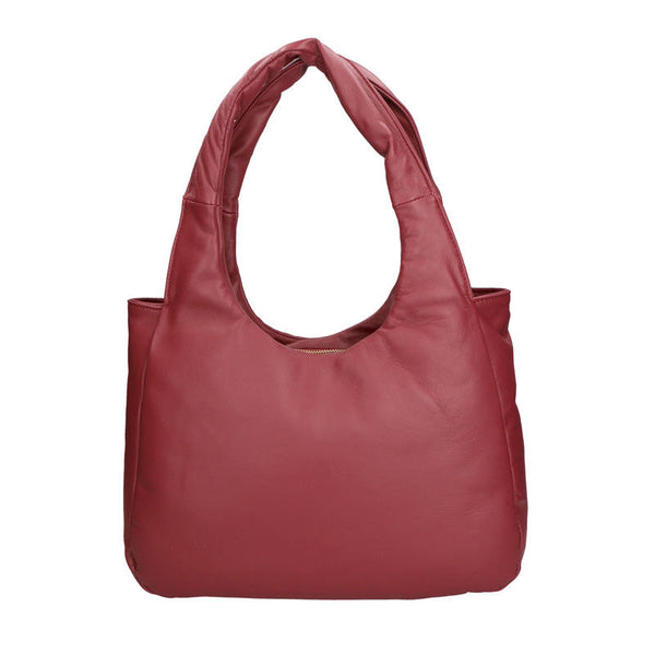 Women's Shoulder Bag in Nappa Print Leather - 6502.