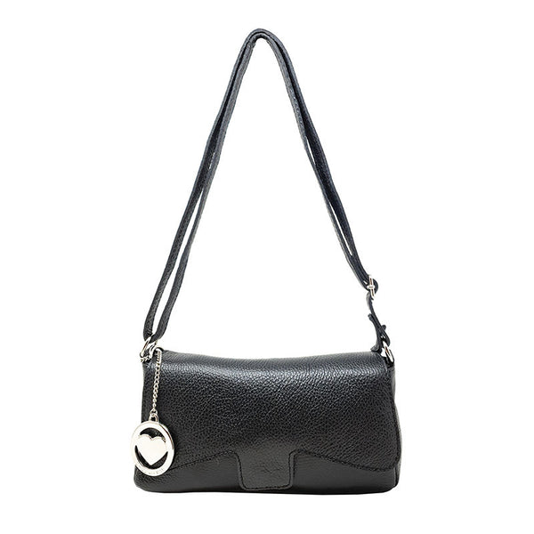 Chicca Borse Bag Shoulder Bag Leather Handbag Made in Italy 26x14x6 cm - Clutch - Como K001. 