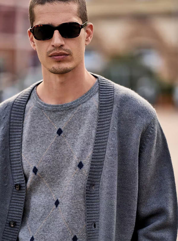 SHAVED CARDIGAN WITH BUTTONS