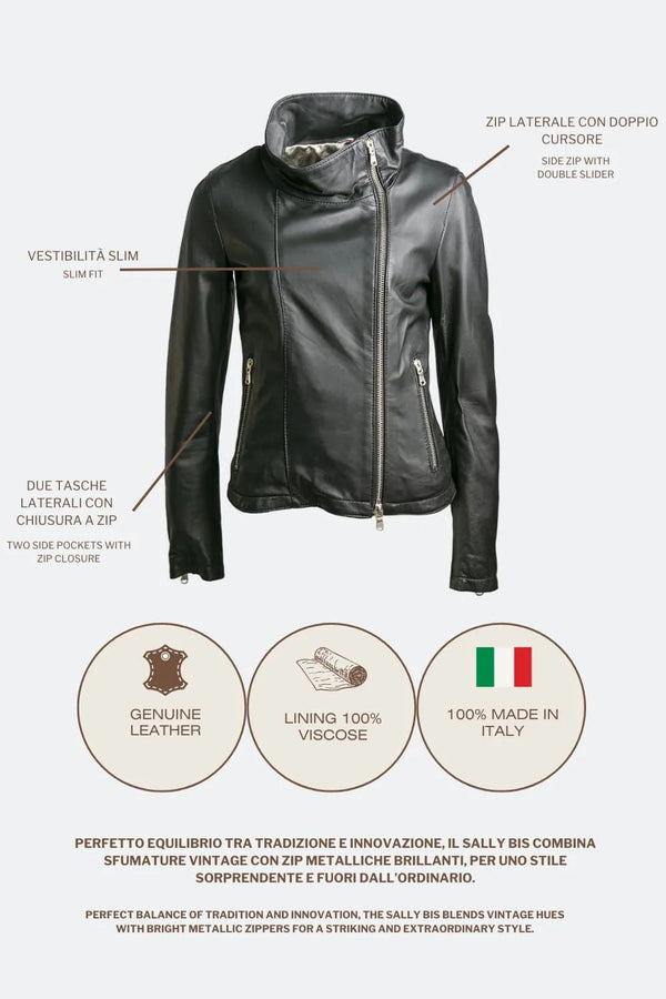 Sally Bis Collo Oro Nero