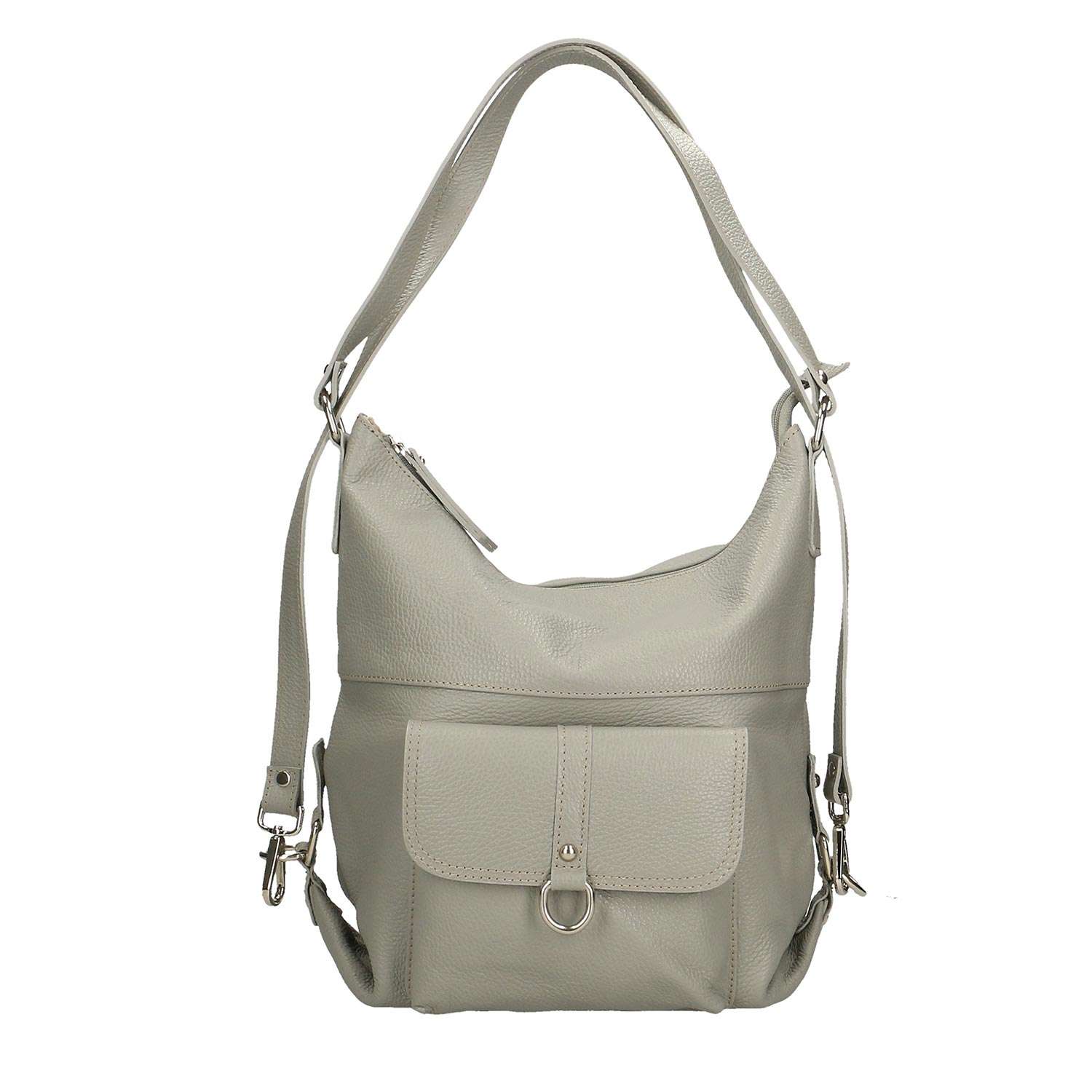 Unisex Leather Backpack Bag - 3301. 