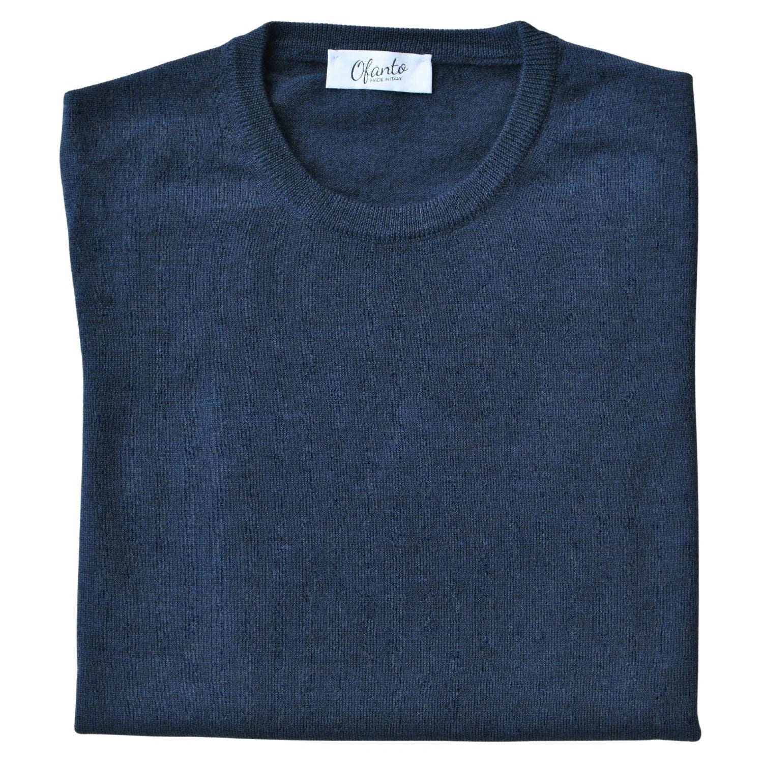 The 100% Merino Italian Pullover - Navy