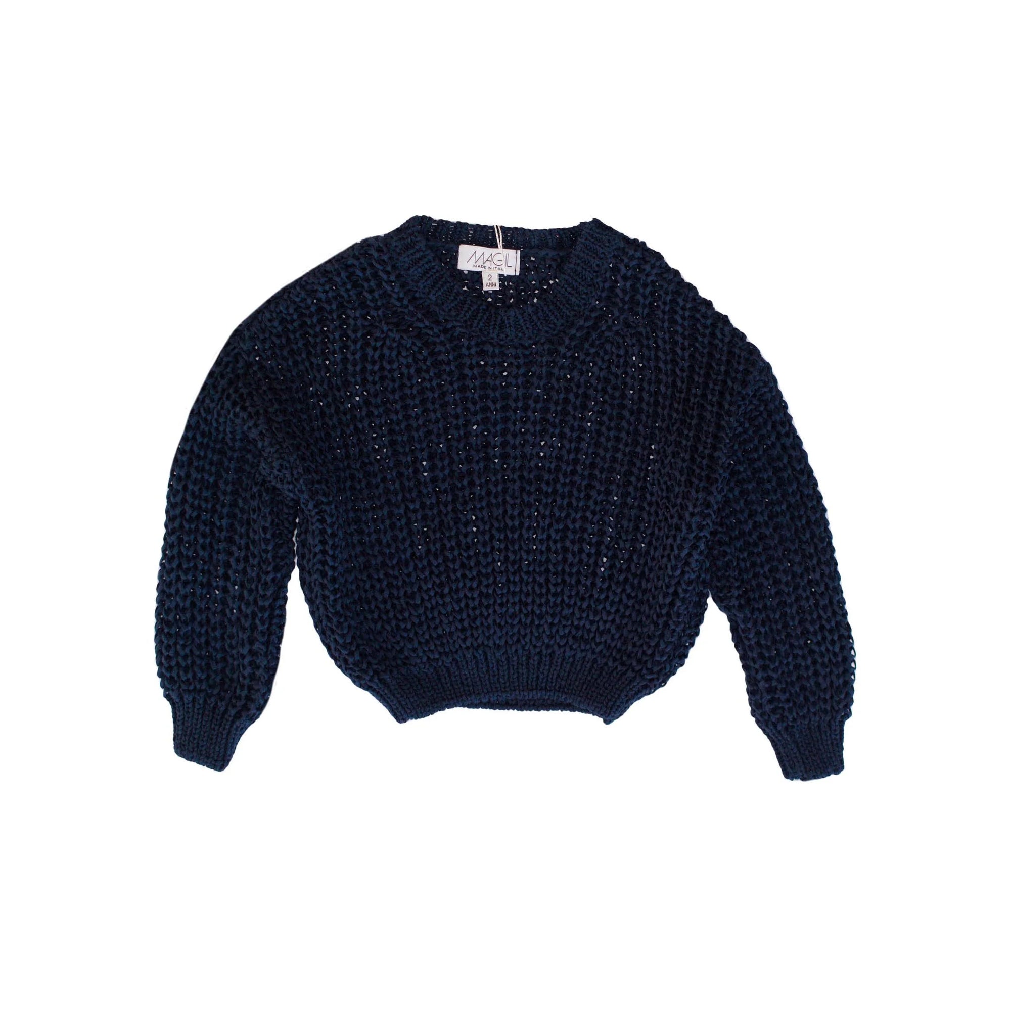 PULLOVER LAVORATO A PUNTO LARGO