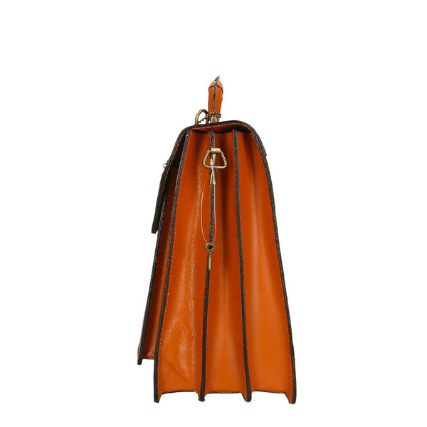 Men's Leather Briefcase Document Bag - 39x30x18 cm - 7001 