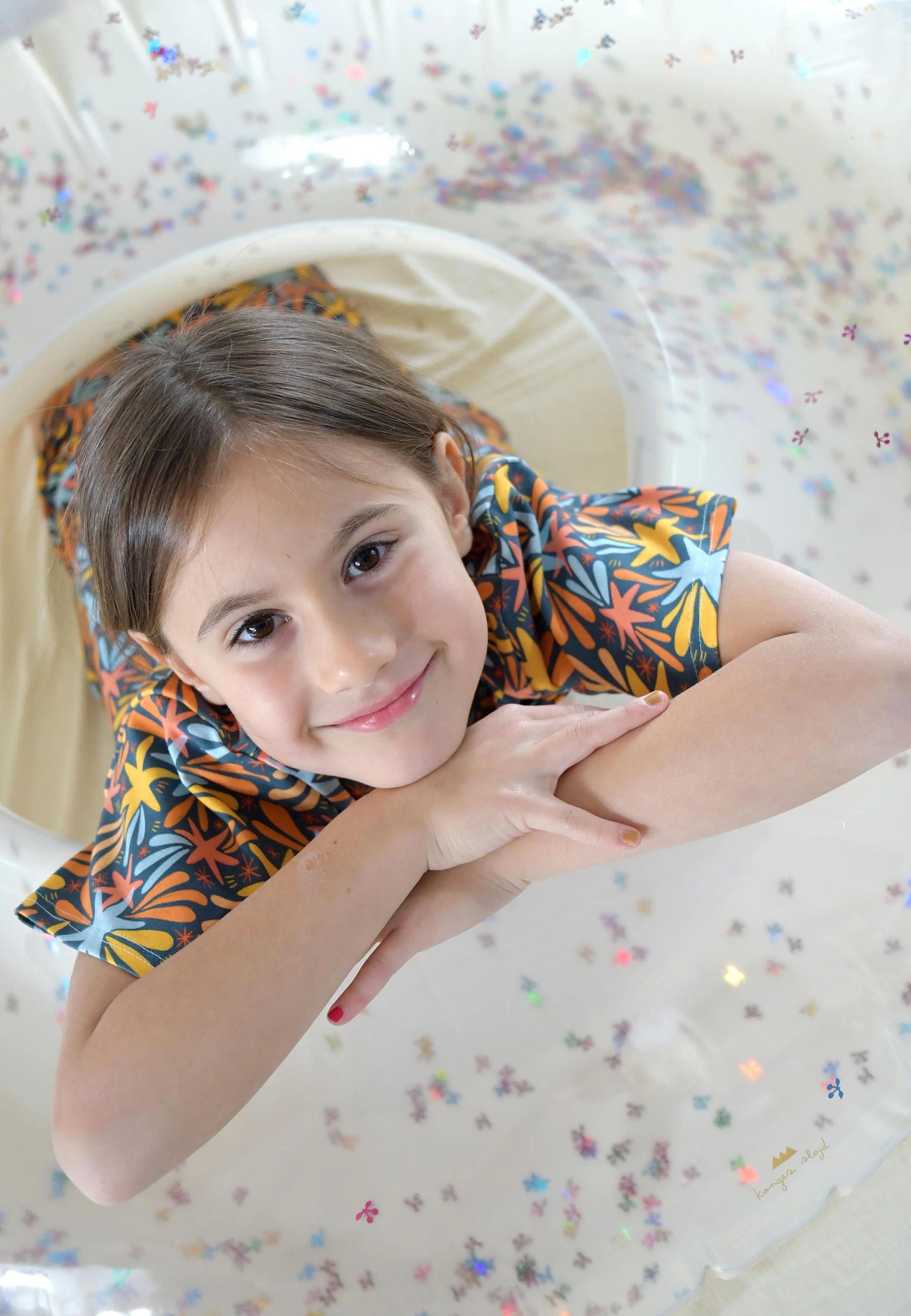 Two Piece Bamboo Pajamas - Stars and Fireworks - Blue Balloon