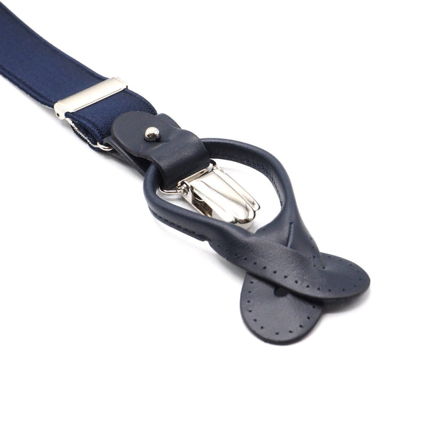 Elegant blue suspenders