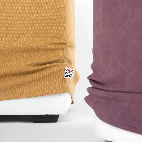 CUBE 55, Cotton Cube Footrest Pouf with Feet 55x55 h 42
