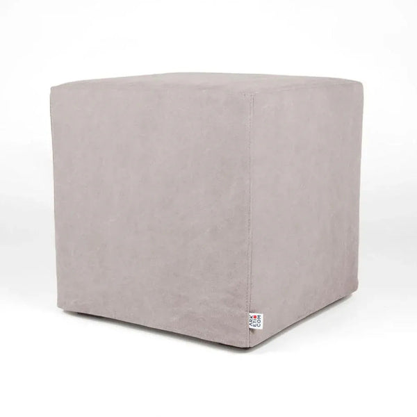 CUBE 55 | Cotton Footstool Pouf with Feet