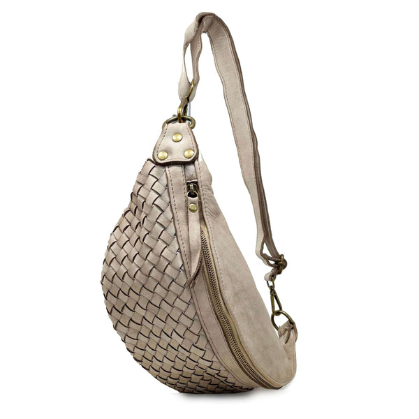Unisex Vintage Style Soft Leather Crossbody Fanny Pack - K036 