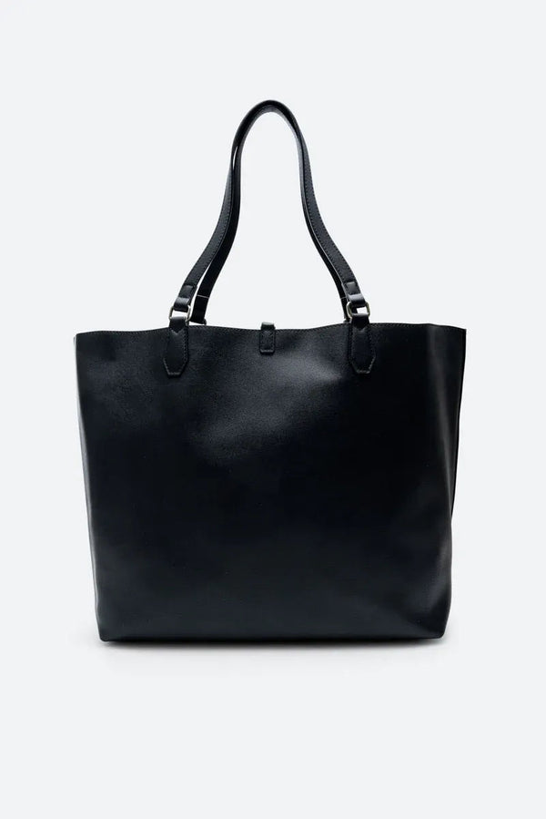 Teodosia Reversible Black shopping bag