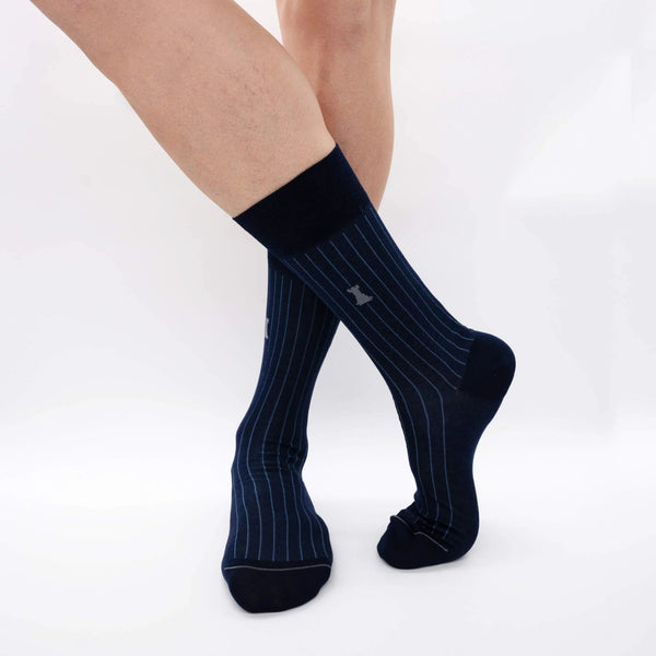 Daily Office Box of 6 Short Socks - 3x Solid Color &amp; 3x Ribbed