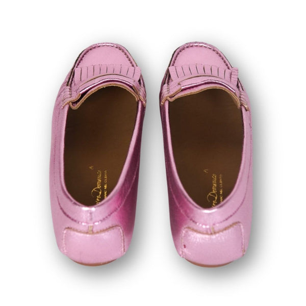 MastroDomenico Women's Handmade Moccasins - Pink Tourmaline