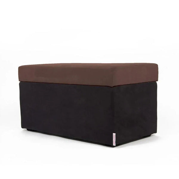 PANDORA 84 MF, Rectangular Microfiber Container Pouf 84x42 h42