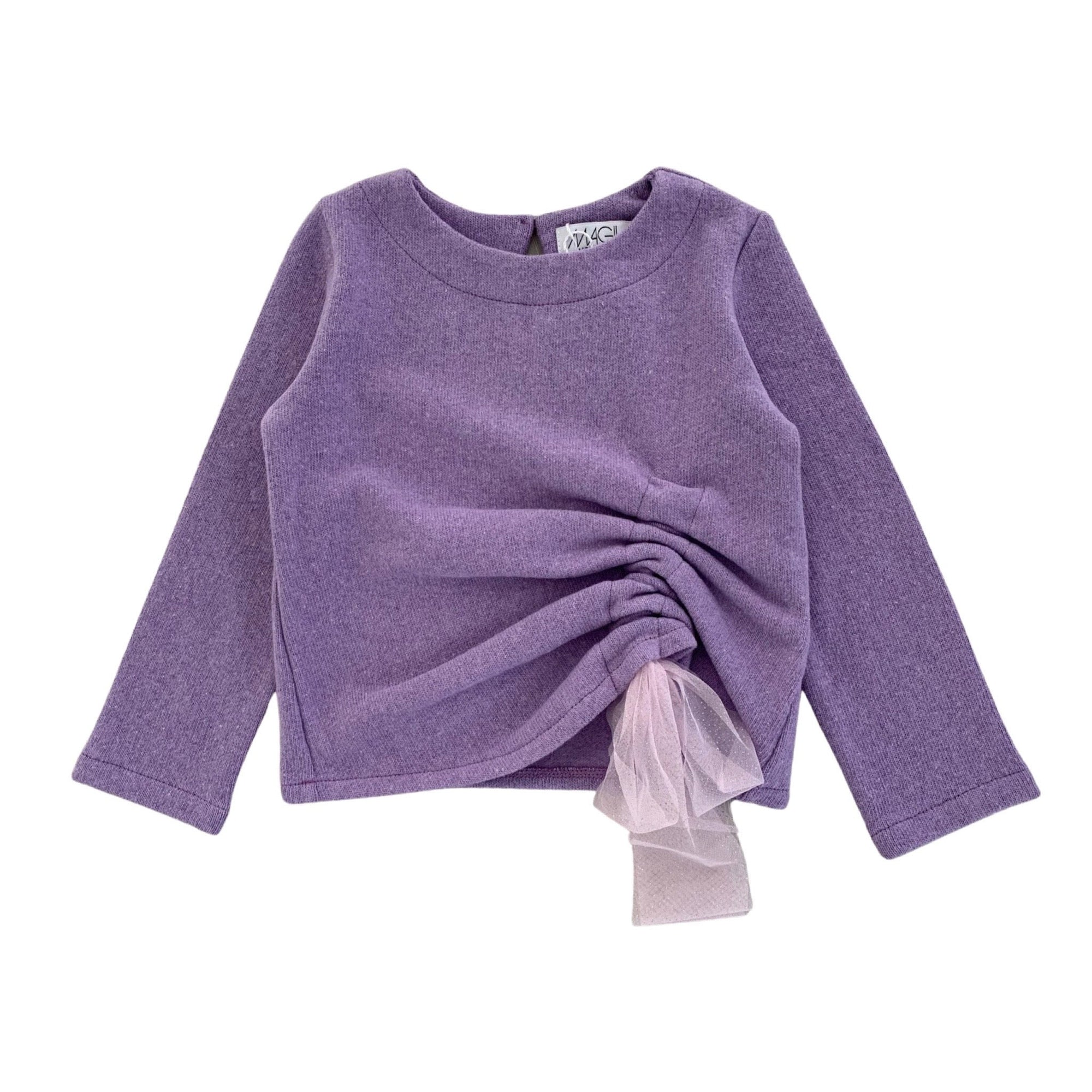 MAGLIA IN CALDO COTONE CON ARRICCIO