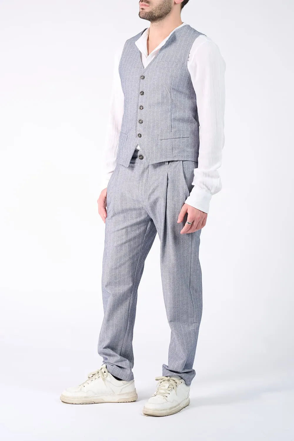Pinstriped Trousers