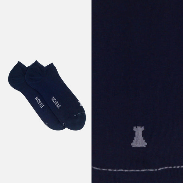 Pure Makò Cotton Ankle Socks - Solid Color 
