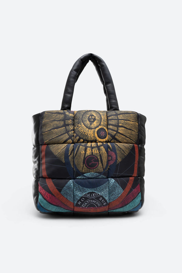 Planetarium Black Quilted Bag
