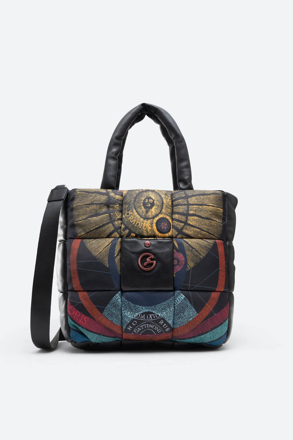 Planetarium Black Quilted Bag