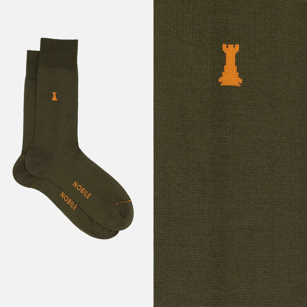 Federico II - Plain short sock 