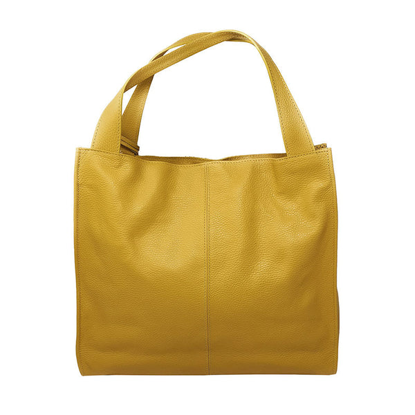 Women's Handbag Shopper Perforated Leather - Volterra K005. 
