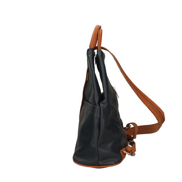Women's Backpack Bag in Genuine Leather Made in Italy - 25x30x13 Cm. Backpack. 80072 