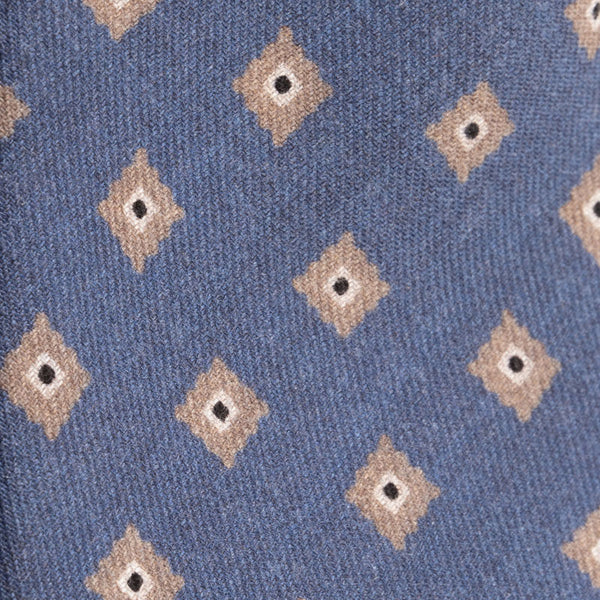 Pure wool denim tie