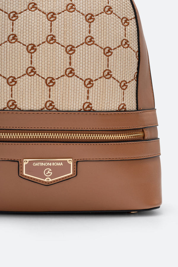 Zaino Ada Straw Tan